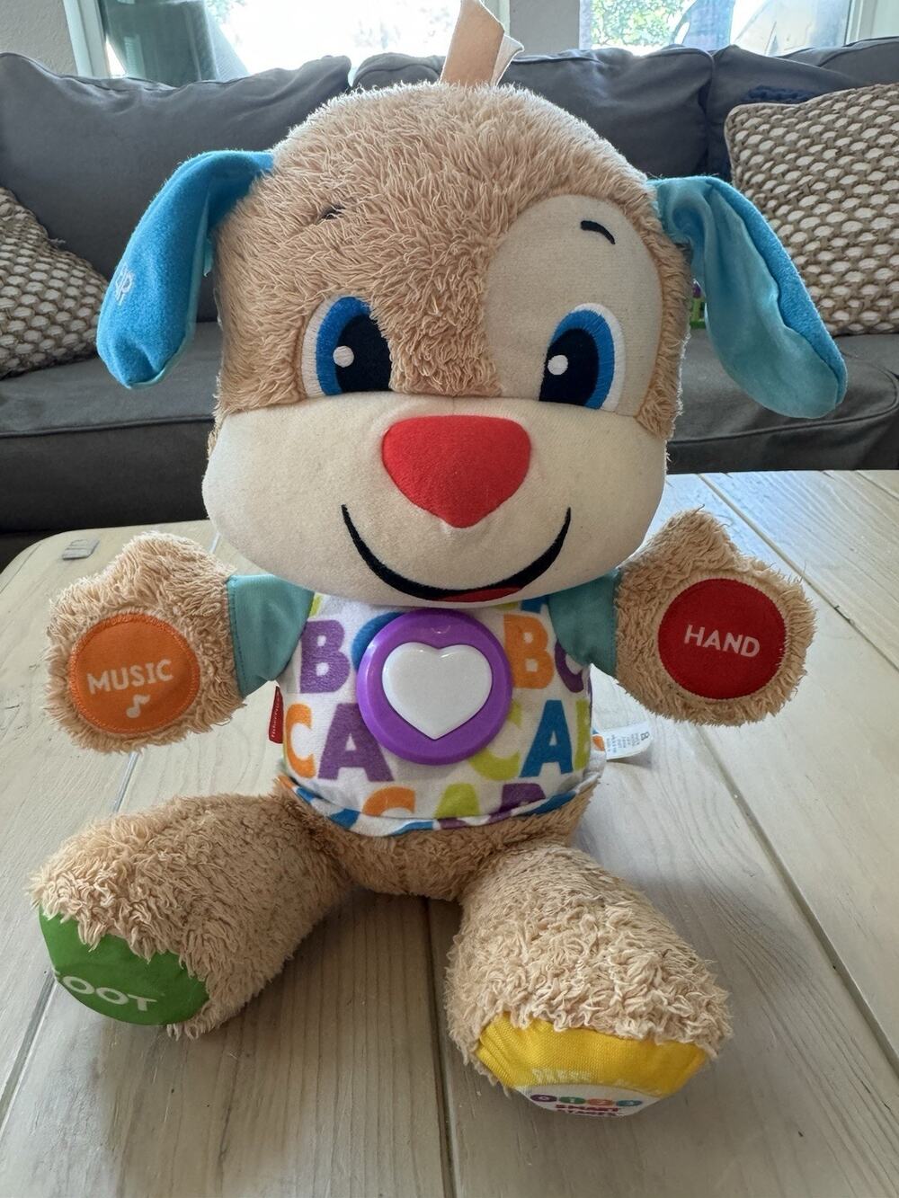 Fisher Price Laugh & Learn Smart Stages Puppy Plush Toy Works w Batteries